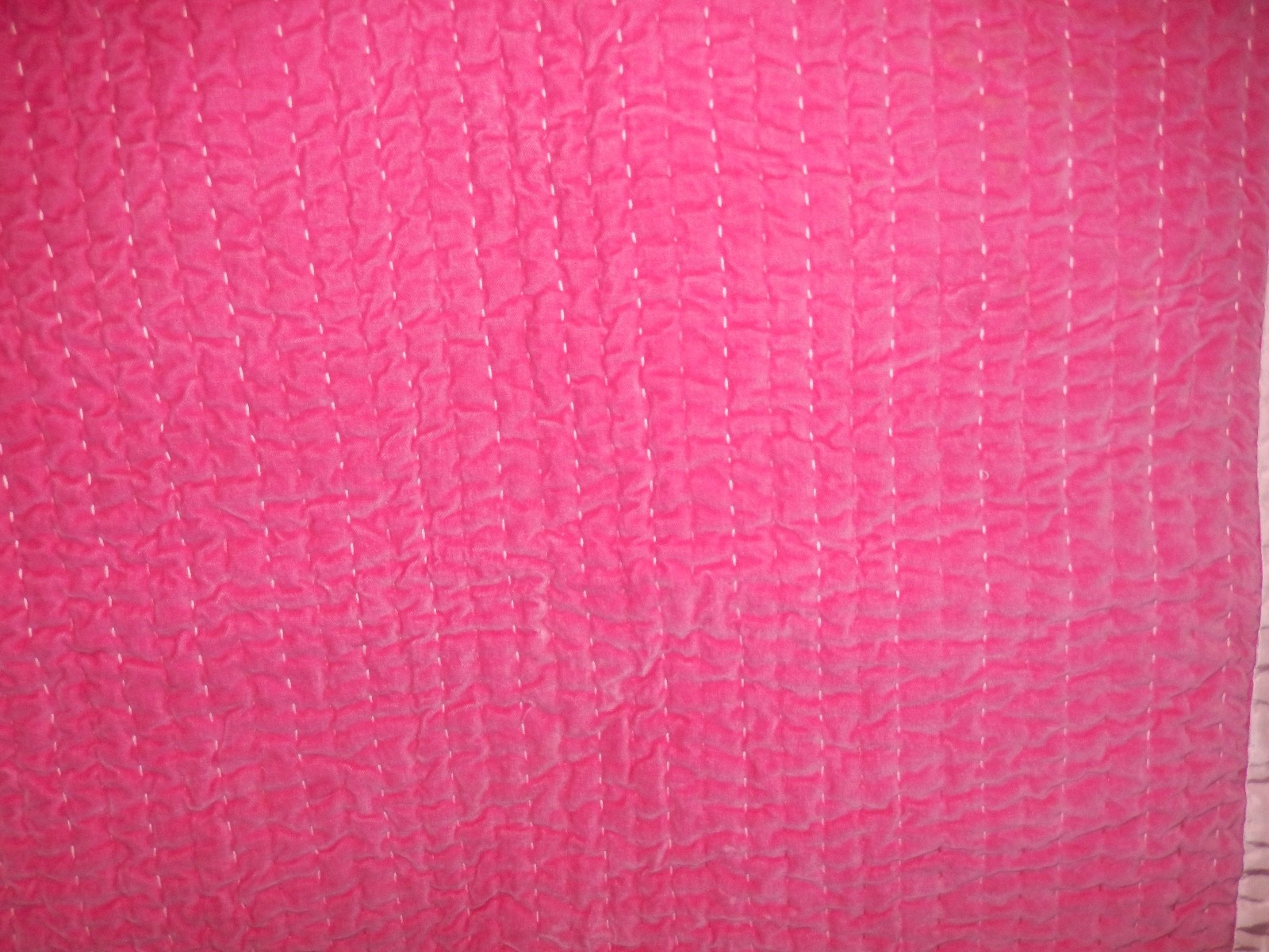 Pottery Barn Teen Hot Pink Light Pink Pick Stitch 2 Euro Shams Tag Size 26 X 26