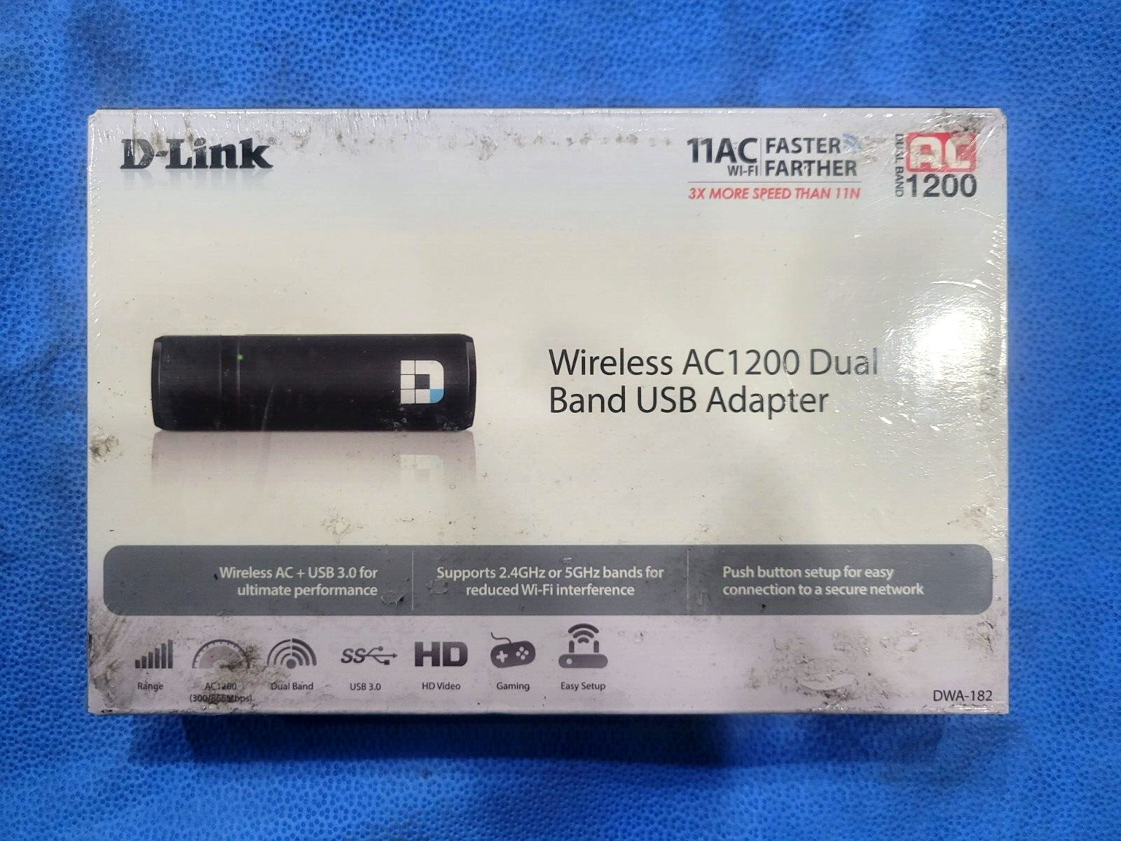 D-Link Wireless AC1200 Dual Band USB 3.0 ADAPTOR Wifi internet adapter ...