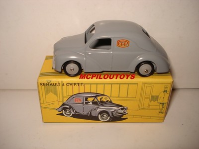 NOREV CIJ EUROPARC RENAULT 4CV TOLEE PTT GRISE au 1/43°