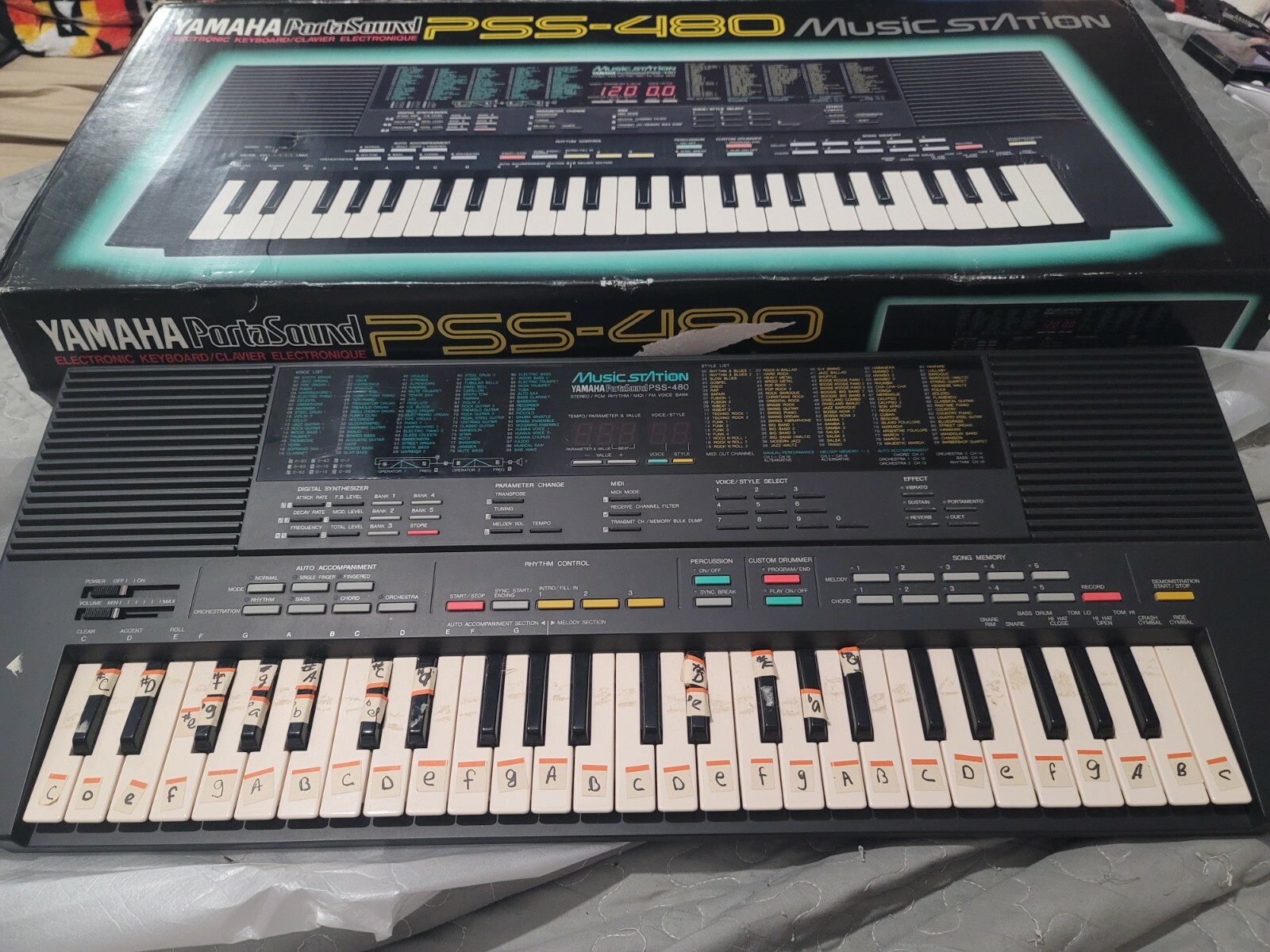 Yamaha PSS480 Music Station Keyboard No Power Cord Pre Owned LのeBay公認