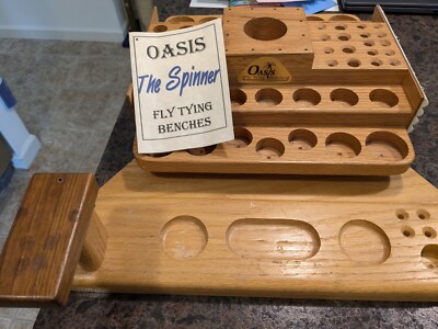 The Spinner-Fly Tying Bench/Work Station by Oasis Benches ADDITIONAL ITEMS ADDED