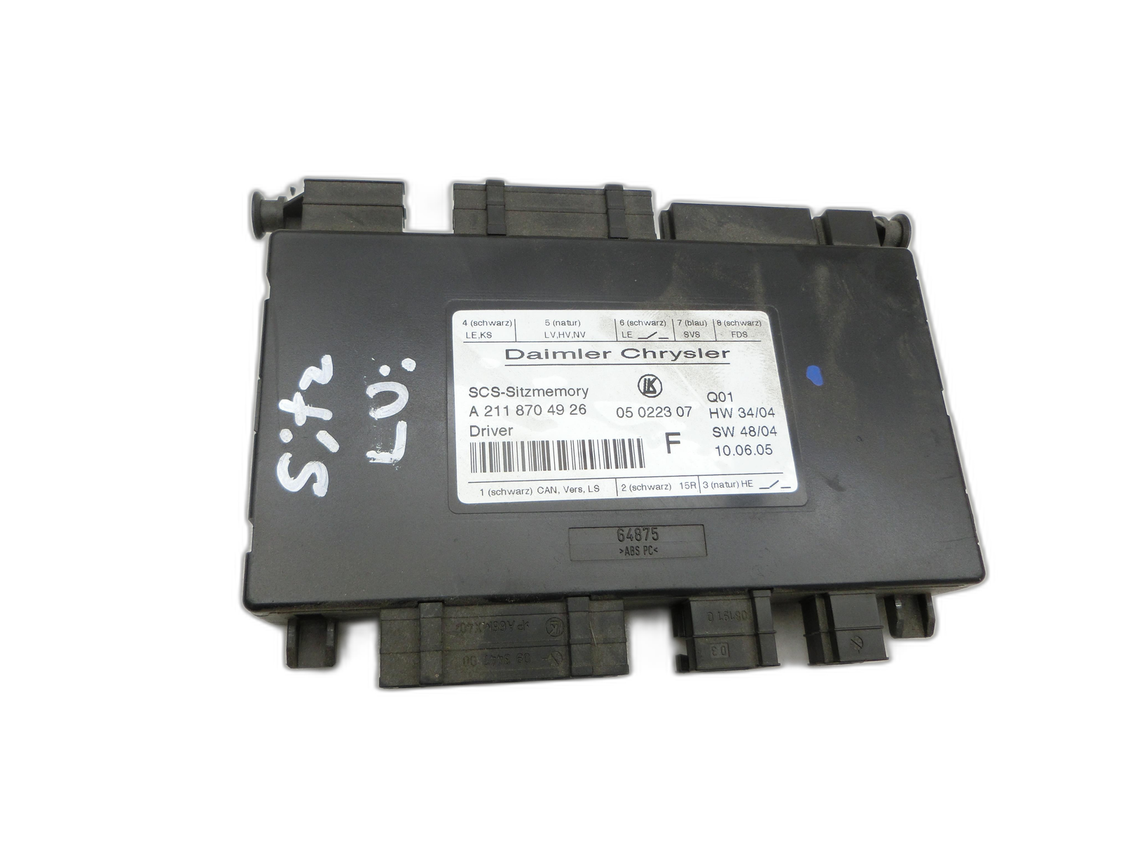 Control Unit ECU module SCS Sitzmemory Left Front for Mercedes C219 CLS 350 04-08 - Bild 1
