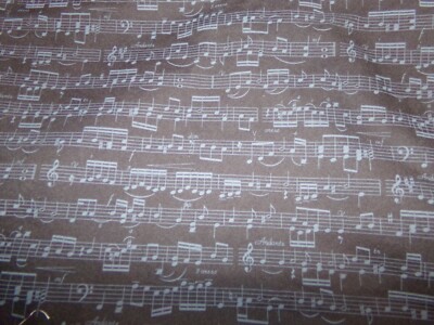MUSIC NOTES violin HORN Piano Cotton QUILT Fabric U-PICK Read 4 INFO 1/2 YD BTHY