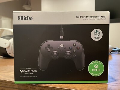 8BitDo Pro 2 Wired Controller for Xbox Series X, Xbox One, PC - Black