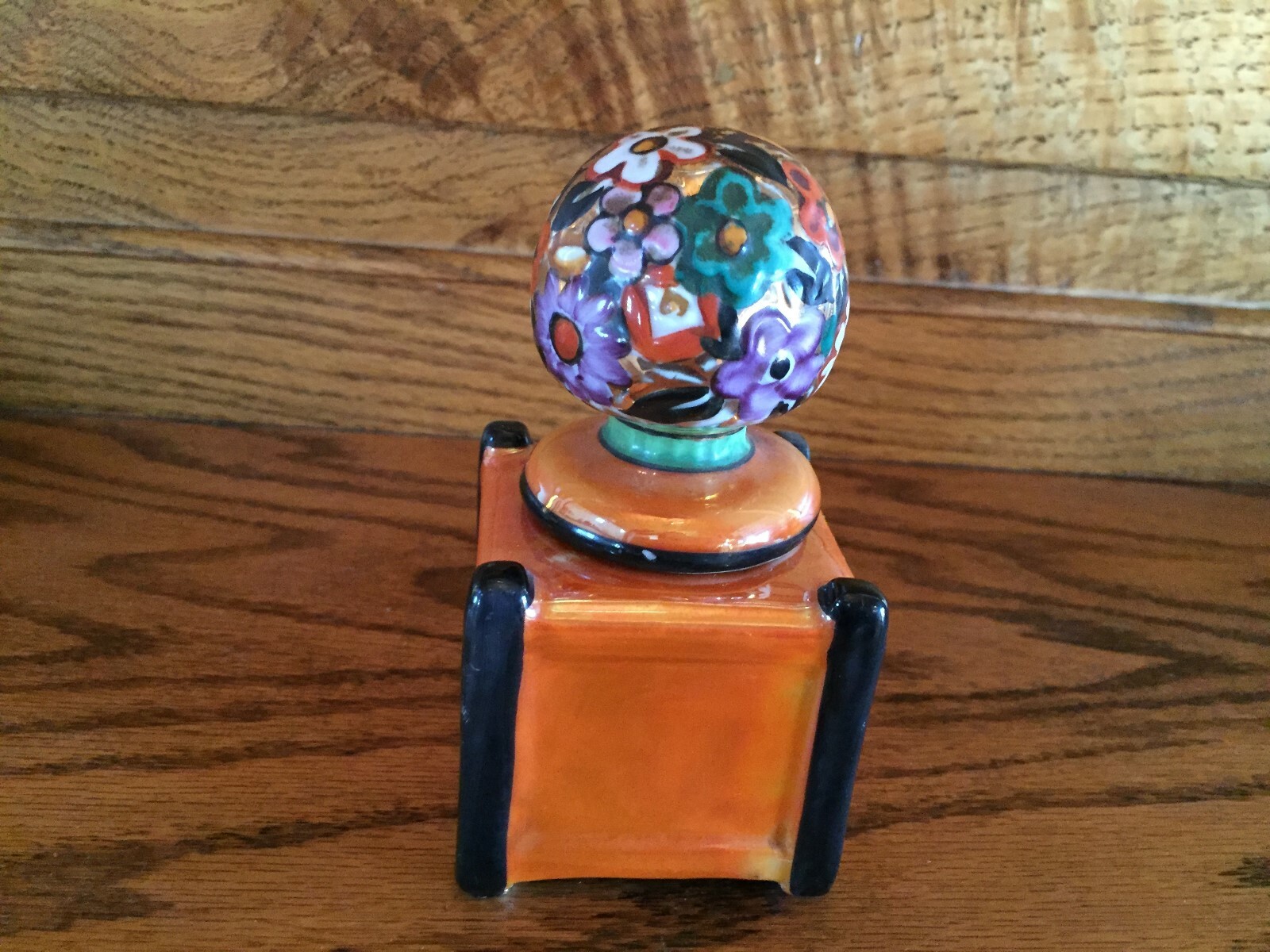 Vintage Ink Well - Made In Japan - Removable Lid and Square Bottom