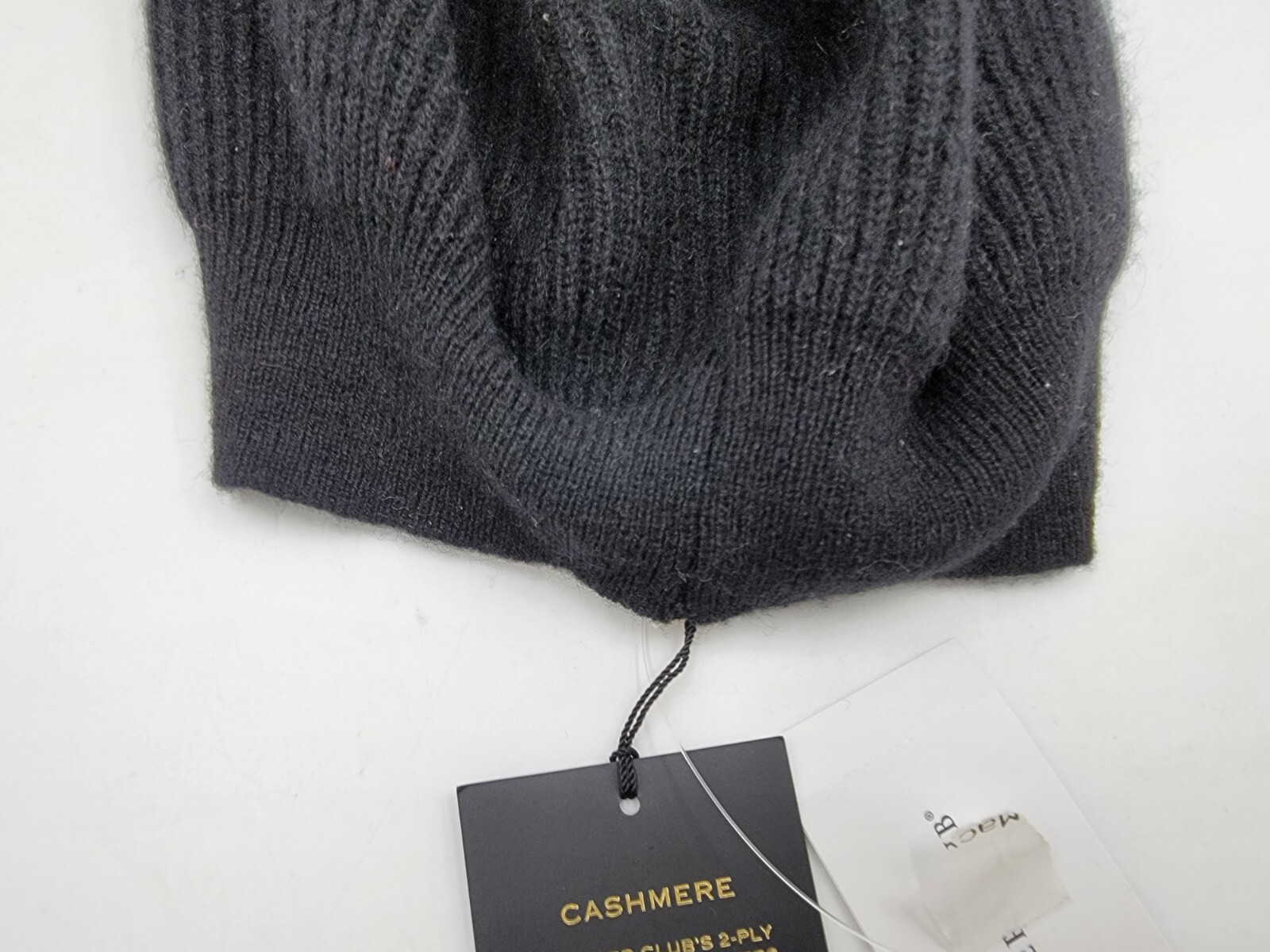 Charter Club Cashmere Knit Beret Women's One Size Classic Black - Picture 11 of 13