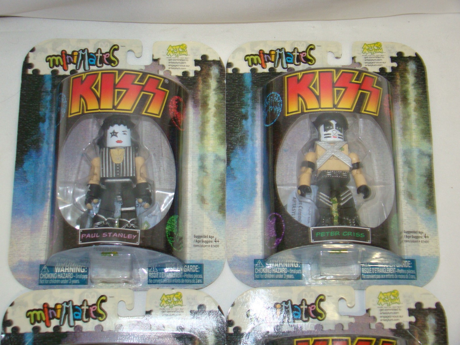 B29 KISS MiniMates complete set of 4 figures- Gene, Paul, Ace, & Peter- New 2002
