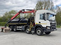 2019 69 Plate Euro 6, Scania P410XT 32t 8x4 Tipper Grab Epsilon M125 