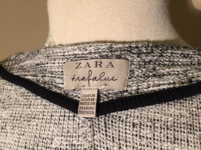 Women’s ZARA Trafaluc  Linen Blend Moto Style Jacket Blazer Size Medium