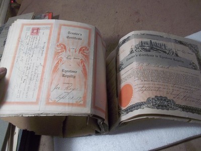 1919 Eyestone Royalty Trustee's Certificates Wichita Kansas Over 36 different