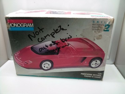 Monogram 1:24 Scale / Pininfarina Mythos - Ferrari Power - Plastic Model Car Kit