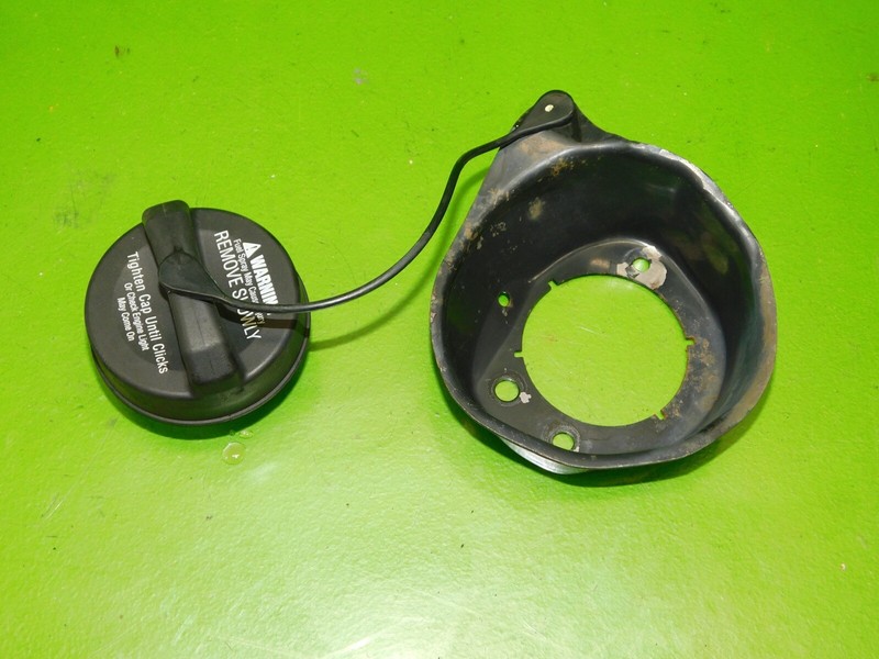 0411 RX8 OEM gas fuel filler cap + bracket mount dust cover surroundの