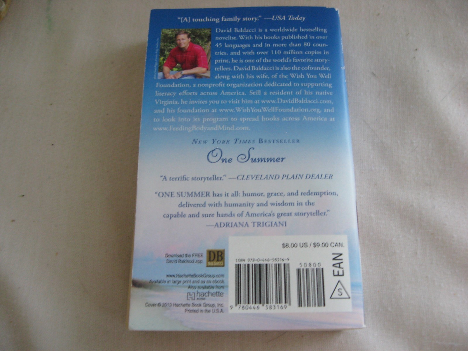 ONE SUMMER BY DAVID BALDACCI