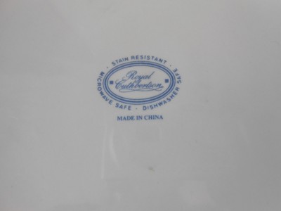 2 Royal Cuthbertson Blue Willow Cups & Saucers