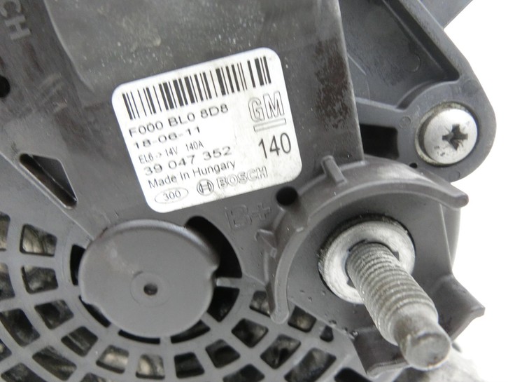 Opel Zafira C P12 16-19 CDTi 2,0 125KW Lichtmaschine Generator 130A Opel Zafira C P12 16-19 27.06.2018 F000BL08D8... Bild 6