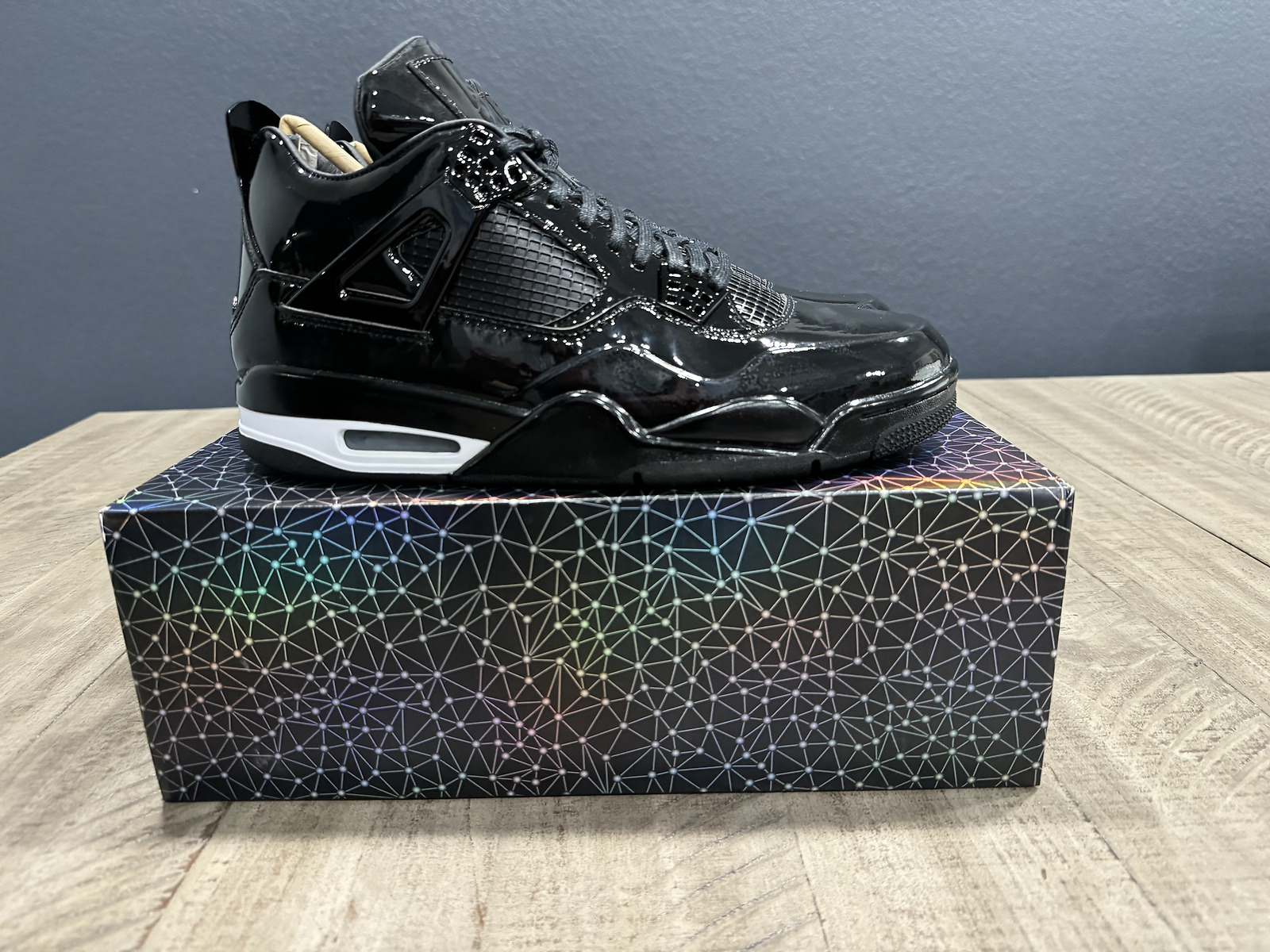 black patent leather 4s