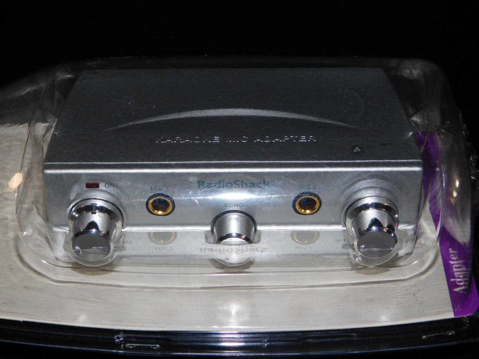 New Radio Shack 32-1254 Karaoke Mic Adapter with Cables Uses DVD Player Outputs