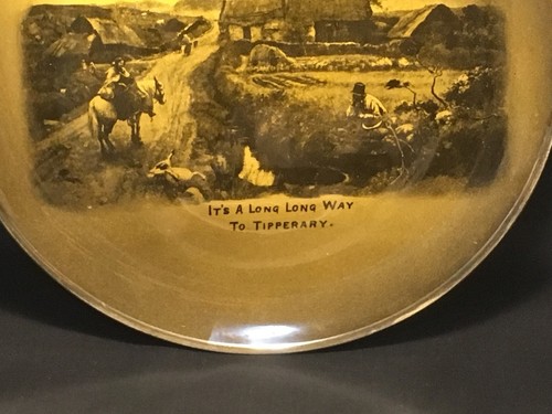 Antique Ridgway Long Way To Tipperary Wall Plate Published During Great War 1914