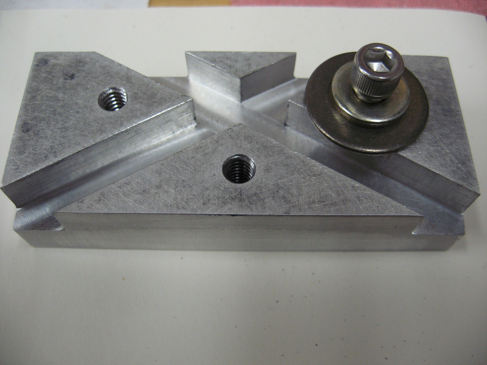 Lathe Tool Bit Grinding Jig, 60 Degree Grinding Jig for 3/8" Thread Cutting Bits