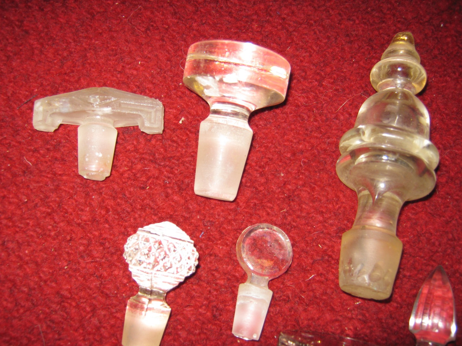 Vintage Glass Bottle Stopper Lot of 19