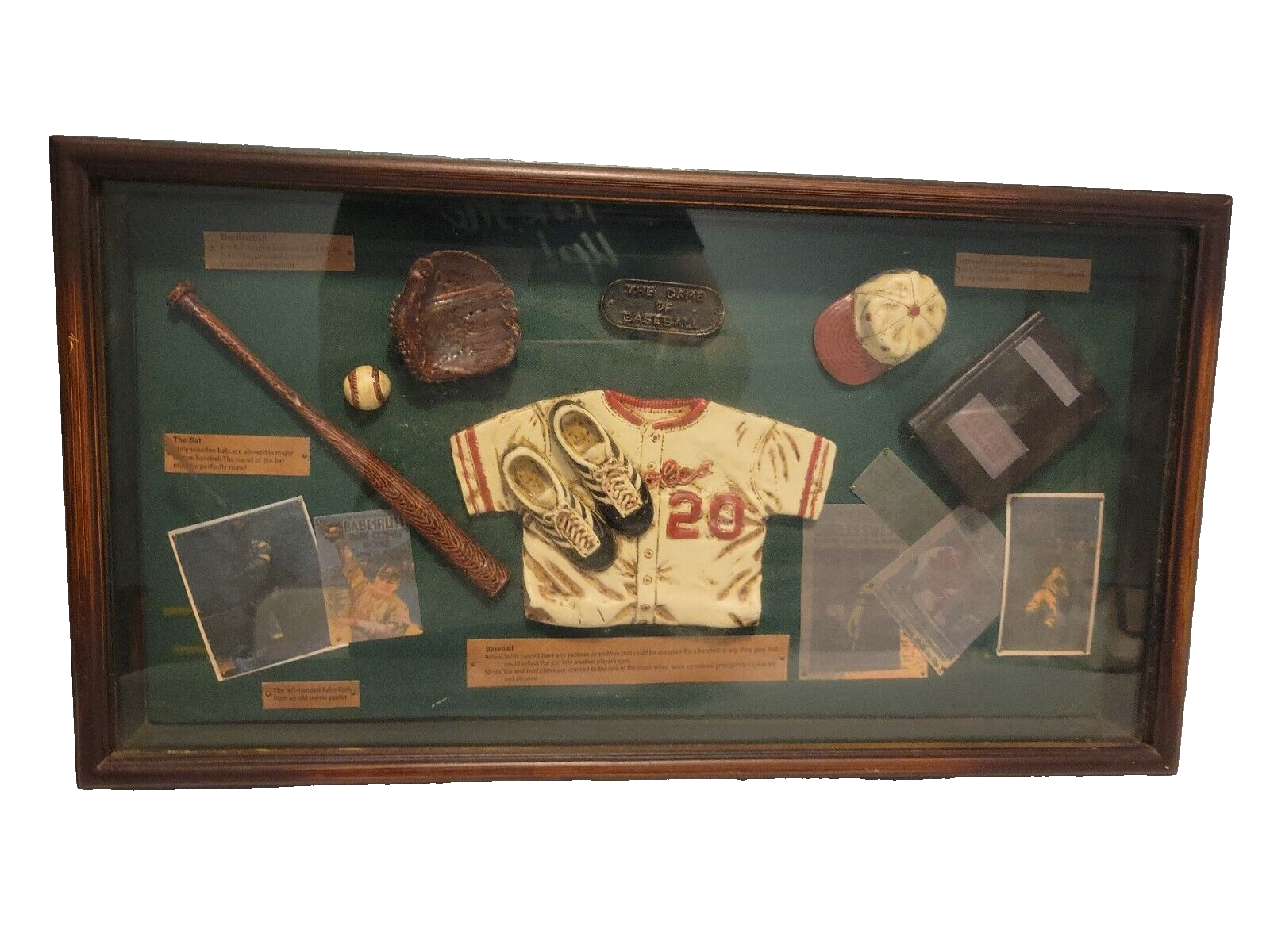 レトロアメリカHistory of Baseball shadow box