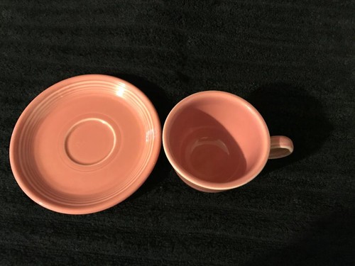 Mint Rose Pink Fiestaware Fiesta Tea/coffee Cup and Saucer Set