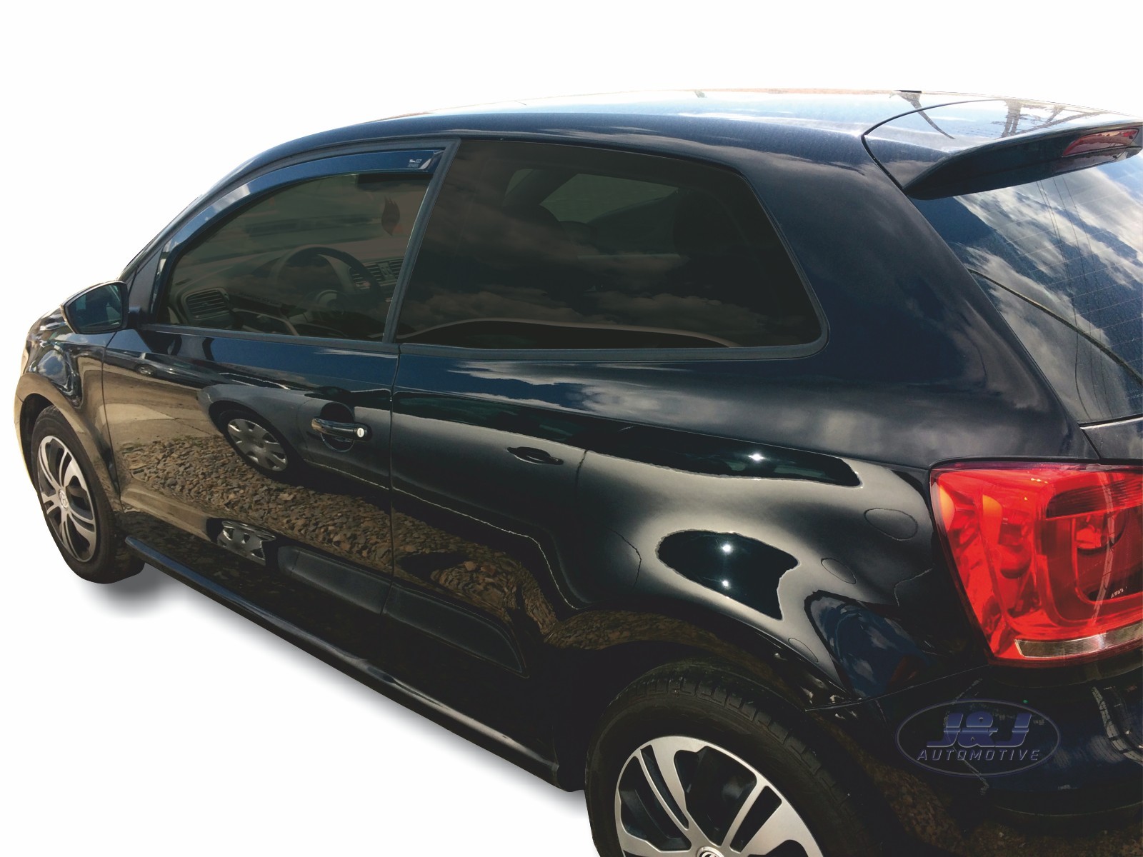 Front wind deflectors for Volkswagen Polo mk5 6R 3 door 20092017