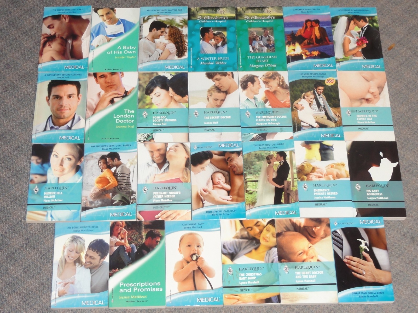 Lot of 80 HARLEQUIN MEDICAL Romance Paperback Books