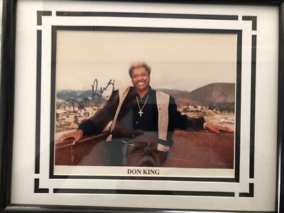 Boxing Promoter DON KING Autographed Picture Double Matted And Framed