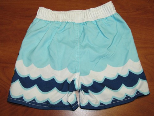 NEW DISNEY BABY BOYS WHITE AND BLUE NEMO ORANGE FISH SWIMMING TRUNKS 6-9M 9-12M