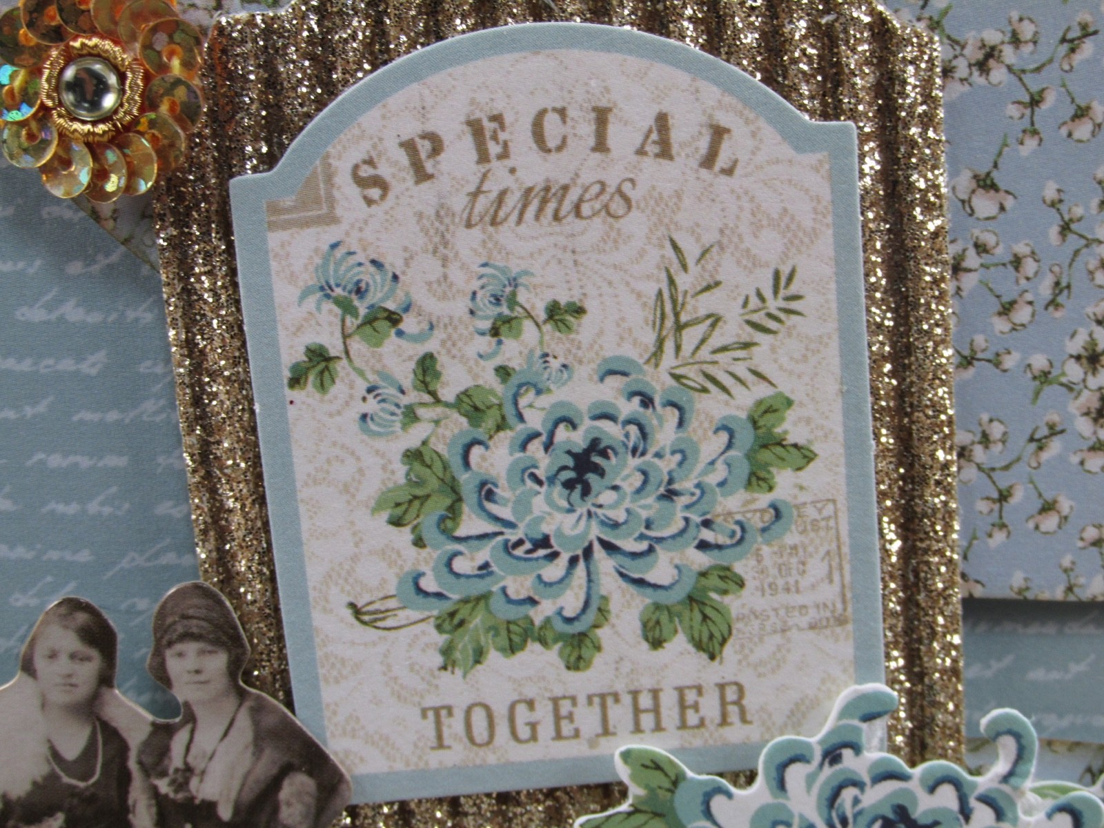 Handmade Greeting Card Birthday 3-D A2 Card w/Envelope Vintage Ladies Special