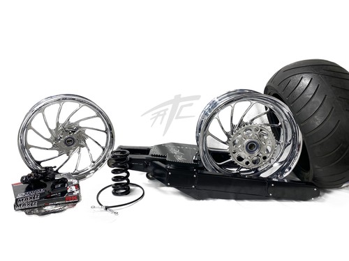 タイヤ・ホイール tgt 330 STEALTH FAT TIRE KIT CHROME TURBO WHEELS 12-20 KAWASAKI