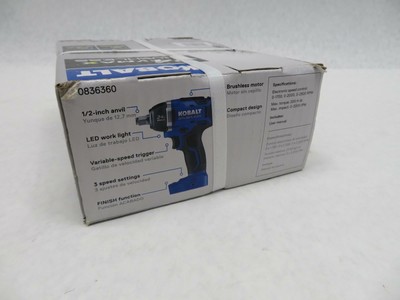 Kobalt Drive Brushless Cordless Impact Driver Wrench Tool 24V Bare Tool 0836360