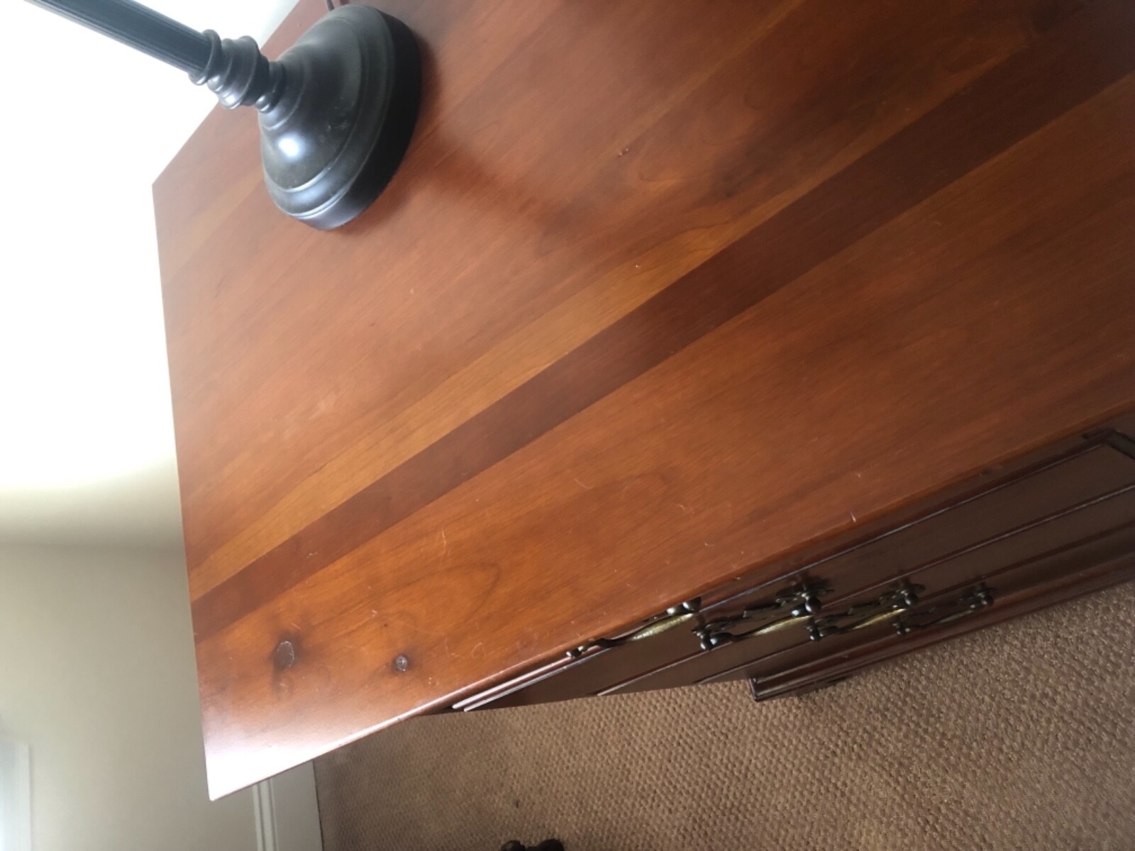 Davis Cabinet Company Solid Burly Cherry Dresser Model No 378