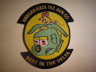 Vietnam Guerre Patch États-Unis 162nd Aviation Compagnie Hangar Rats Best En