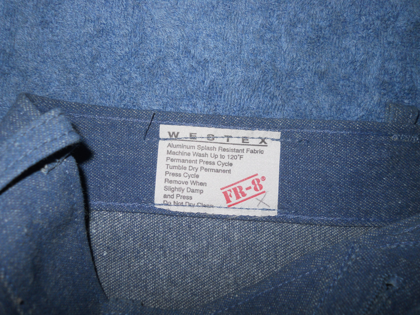 48x36 Steel Grip Westex FR-8 Fire Resistant Pants blue jeans made in USA unused