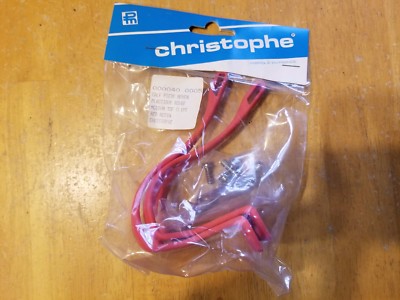 Plastic Resin Gray Small NOS Christophe France Road Bike Pedal Toe Clips