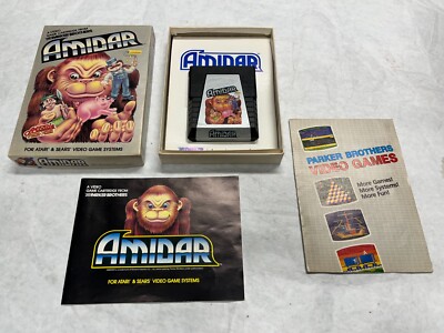 NICE Clean Atari VCS 2600 Game Complete in Box 1982 AMIDAR + Catalog Nearly MINT