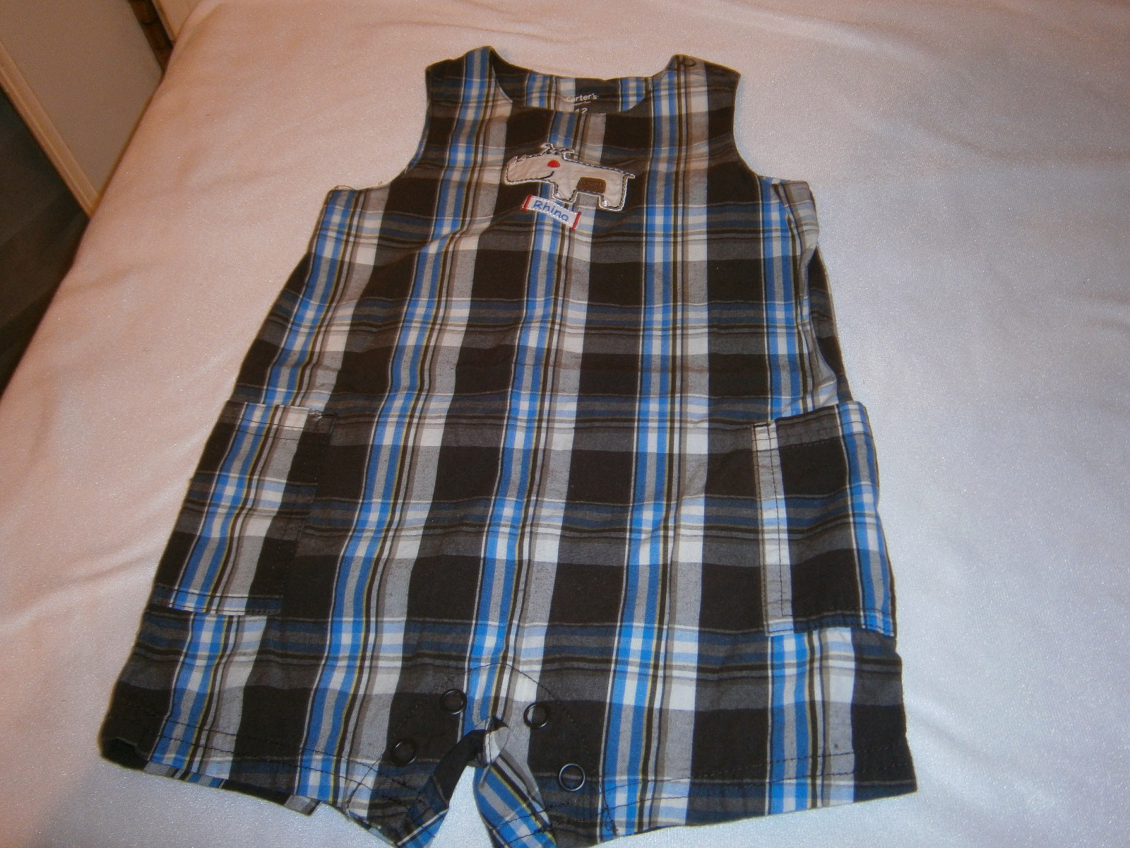 Toddler Boys Rompers, Lot of 3, Size 12 Months