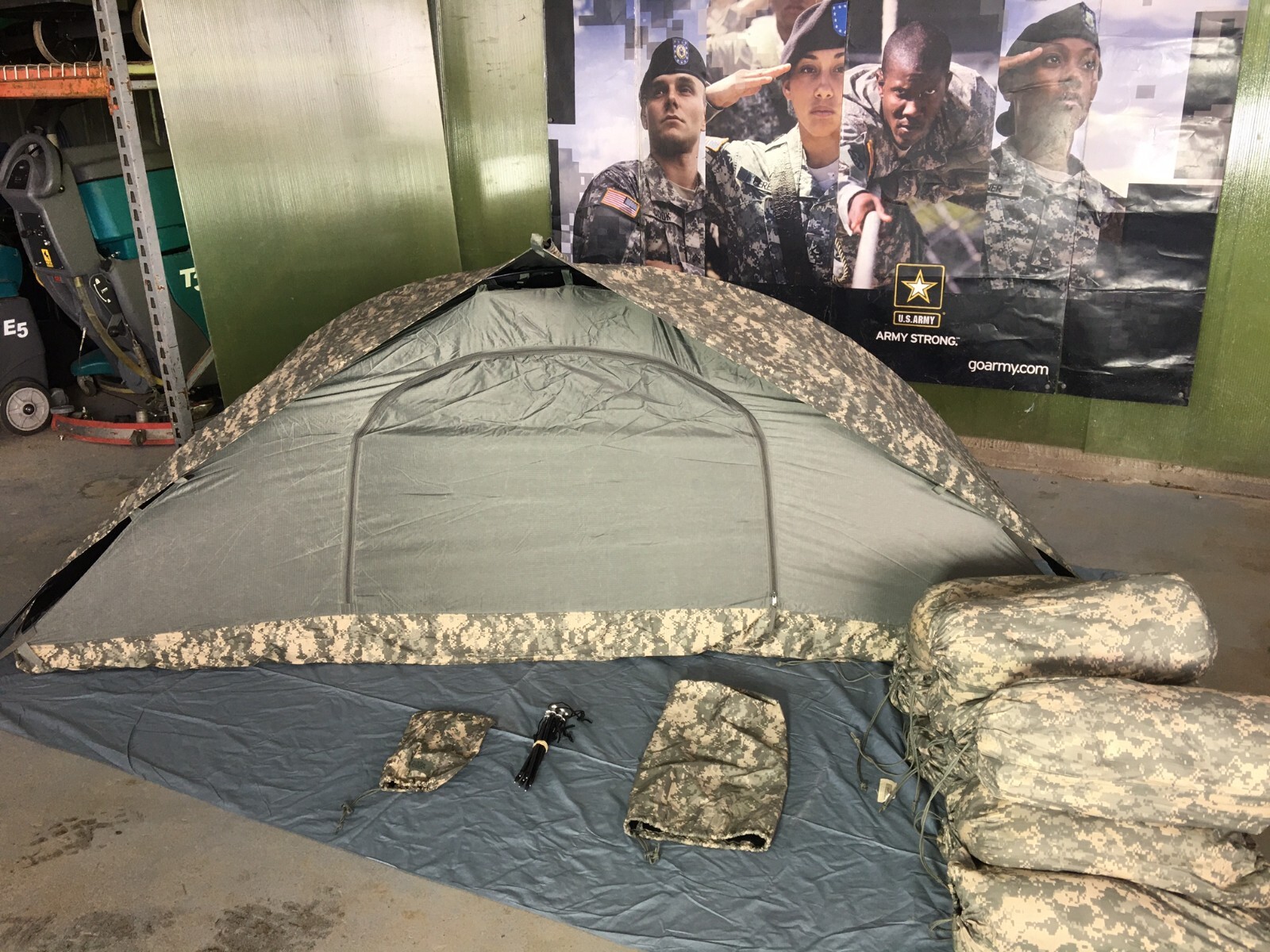 USGI US MILITARY ISSUE ORC INDUSTRIES ACU ONE MAN TENT USGI US MILITARY ISSUE ORC INDUSTRIES ACU ONE MAN TENT