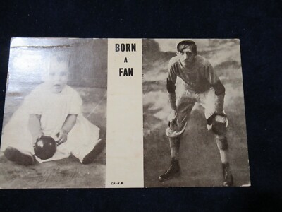 1913 Antik Postkarte, Born A Fan, Bild Von Sport Player Als Baby, Parcel Stempel