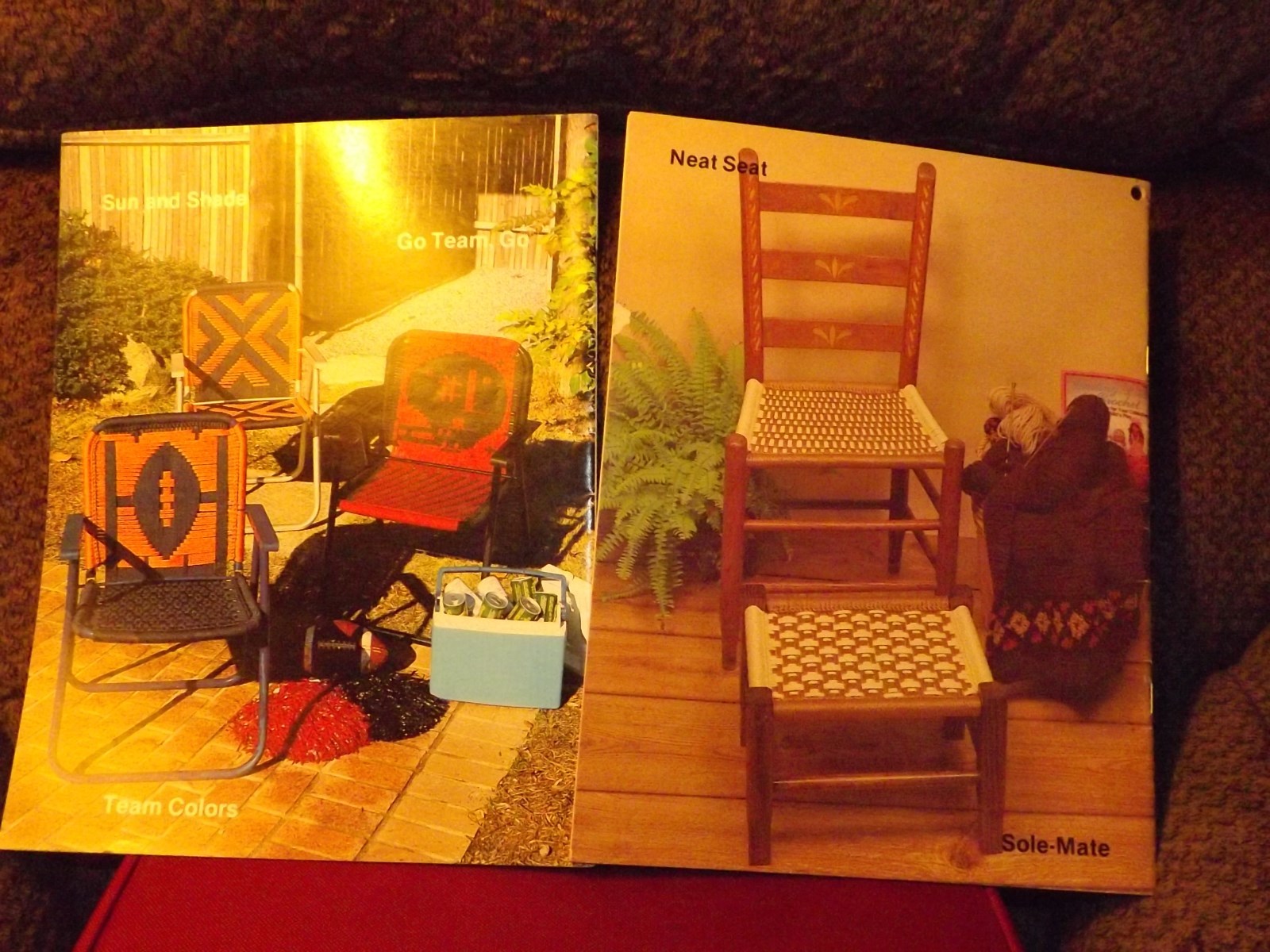 Macrame Chair Pattern Furniture Fan-Fare  Liz Miller Lawn Chair Book 1&2