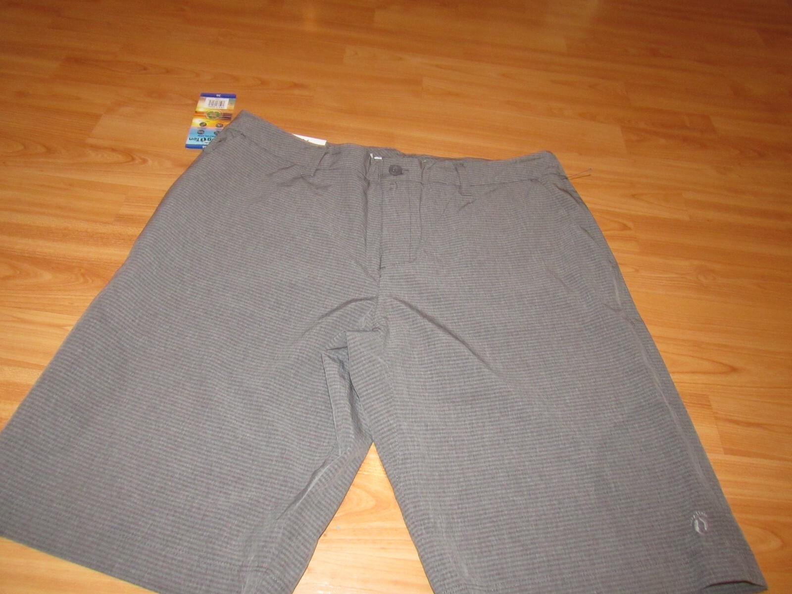 『TEN SHORTS STRIPE CHARCOAL S』 HANG TEN Men's Shorts Hybrid Series - Wharf in Dark Charcoal