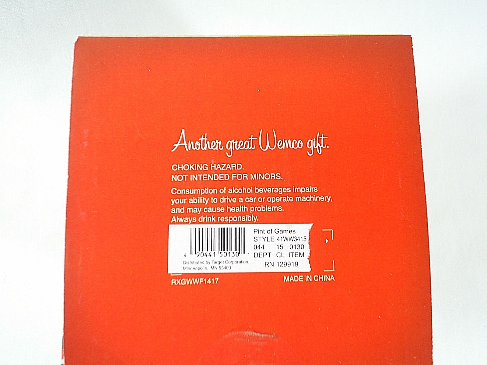 Party Drinking Game A Full Bodied Pint Of Games Wemco Adult Game NEW