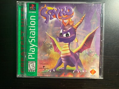 Spyro the Dragon PS1 1998 Complete Disc + Manual + Case Tested (PlayStation)