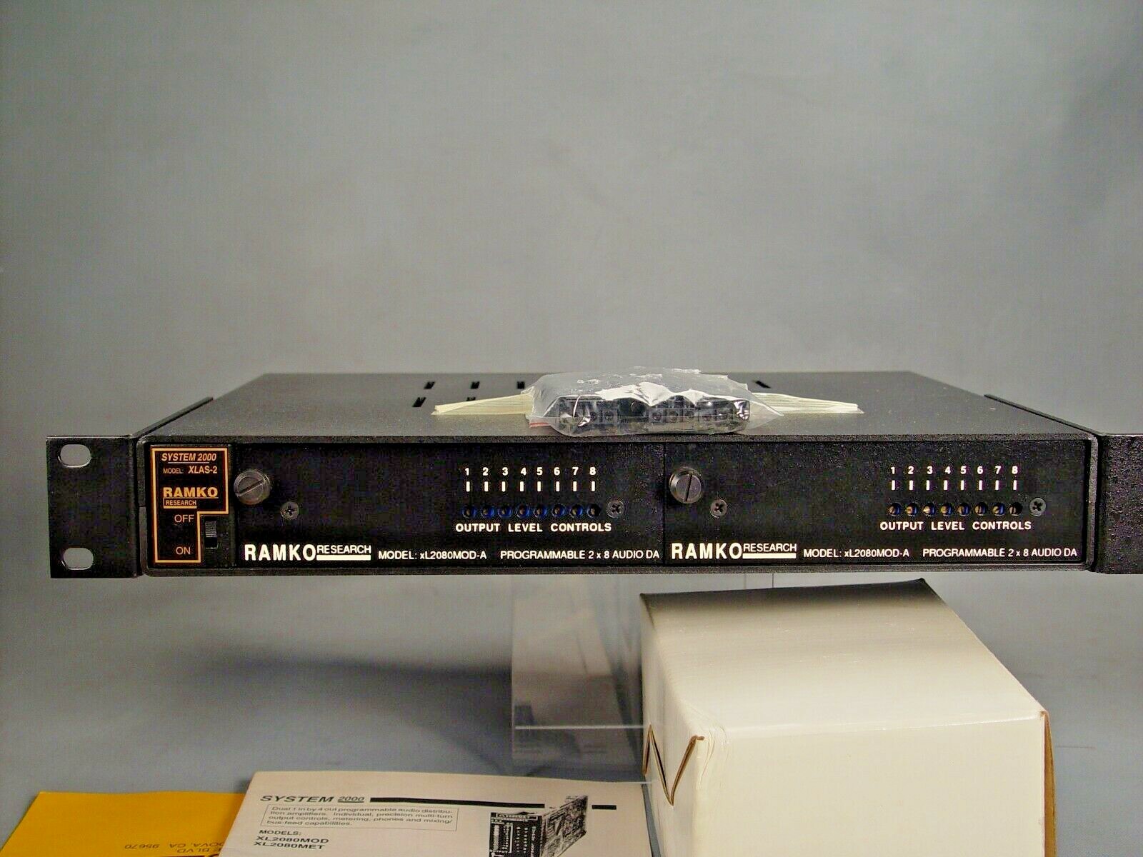 Ramko Research  RDL  dual 2X8 Analog audio distribution amplifier ***  NOS ***