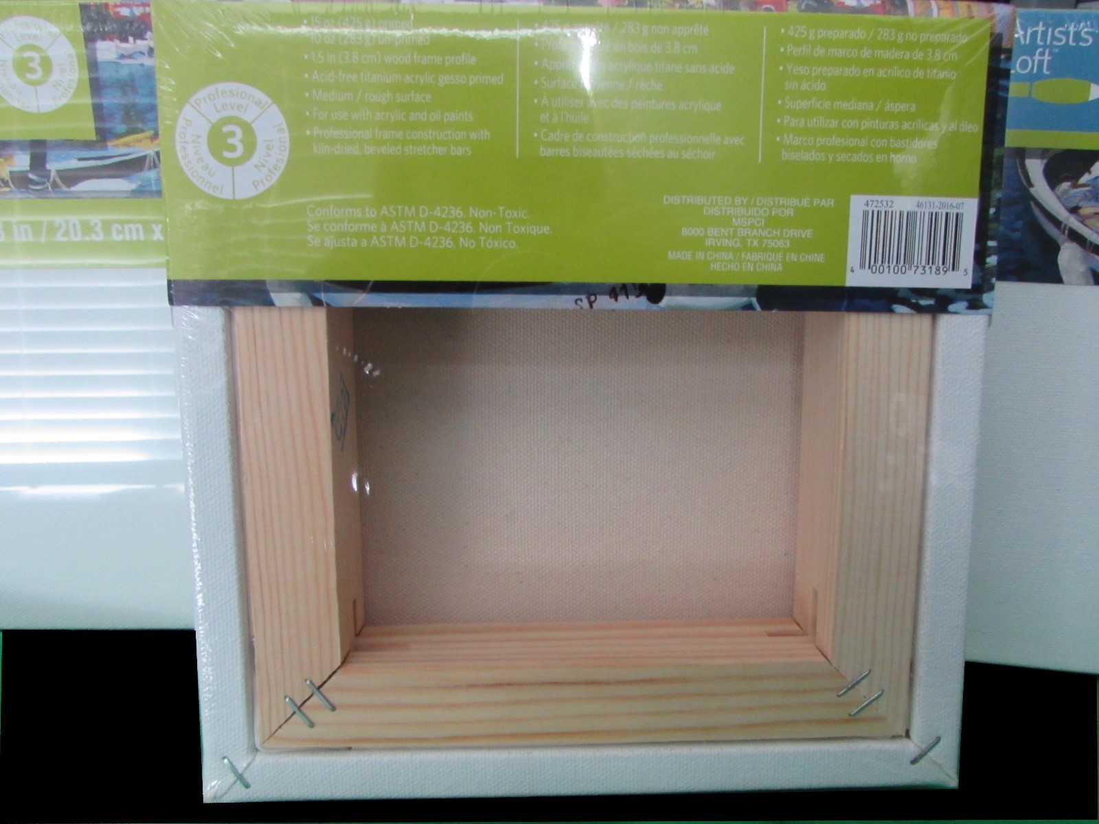 LOT OF 4 NEW Artist Loft 8x8 Canvas Level 3 Art Supplies