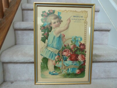 VICTORIAN Genral Store Diecut Advertising Display Templeton Yost China Grove, NC