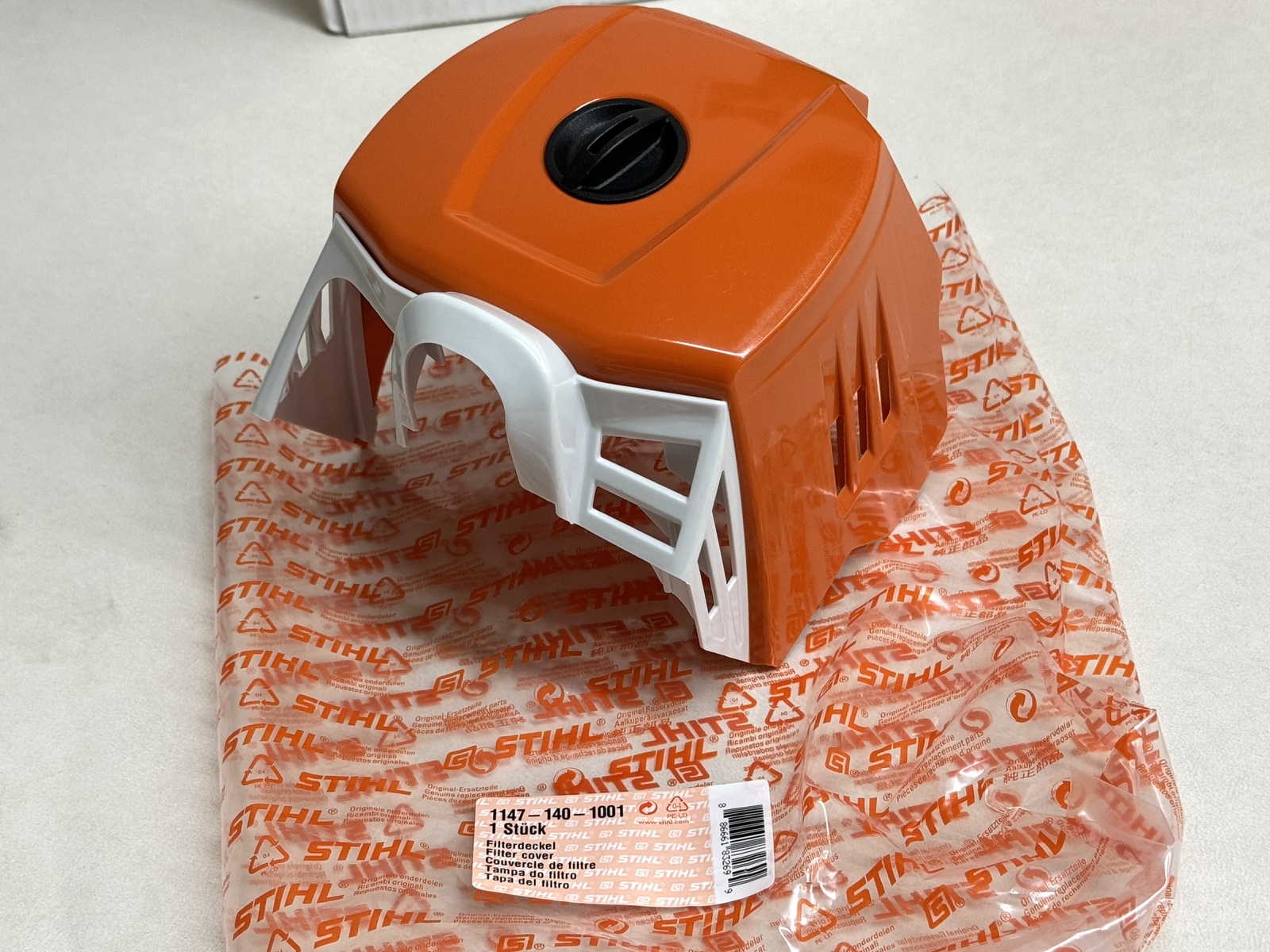 STIHL OEM FILTER COVER 1147 140 1001 MS500i SMS500i-R MS500iR GENUINE - Picture 2 of 3