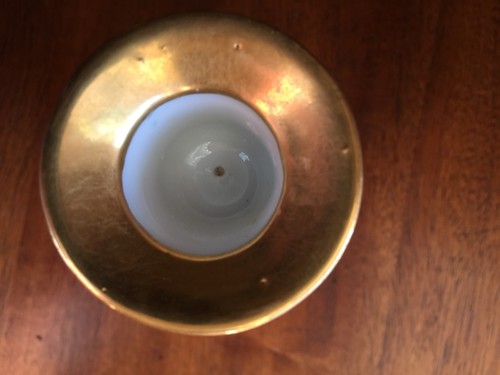 limoge France Hand Painted Floral Base Gold Trim Early 1900's